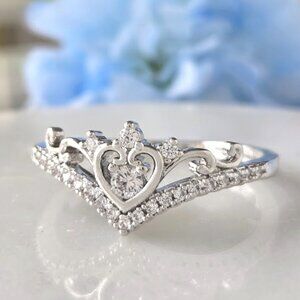 Wishbone Heart Ring - Charmed Aroma, size 6